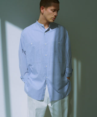 Band Coller Shirts -seasonal stripes-