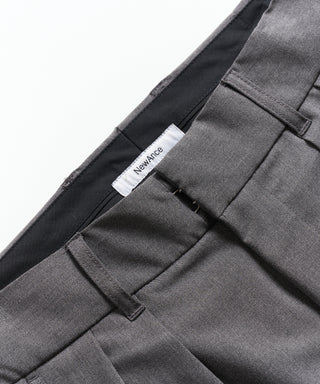 Two Tuck Draping Cargo Slacks / Polyester & Rayon Blend