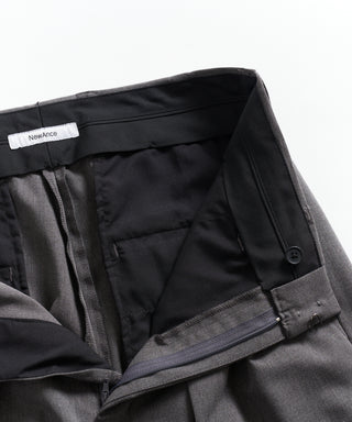 Two Tuck Draping Cargo Slacks / Polyester & Rayon Blend